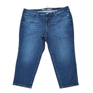 NWT Torrid Perfect Boyfriend Ankle Vintage Stretch Medium Wash size 24 Ex Short